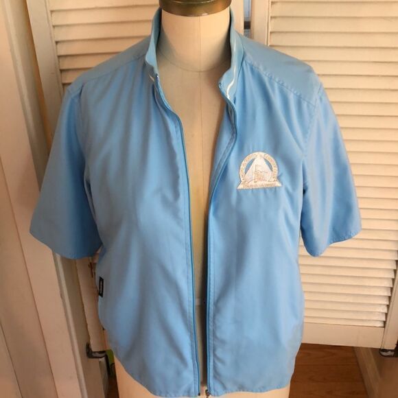 Vintage Short Sleeve Wind Breaker Rancho la Quinta County Club UNISEX 2 pockets - Picture 8 of 11